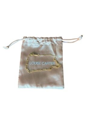 Louise Carter Gold Maui Paperclip Bracelet